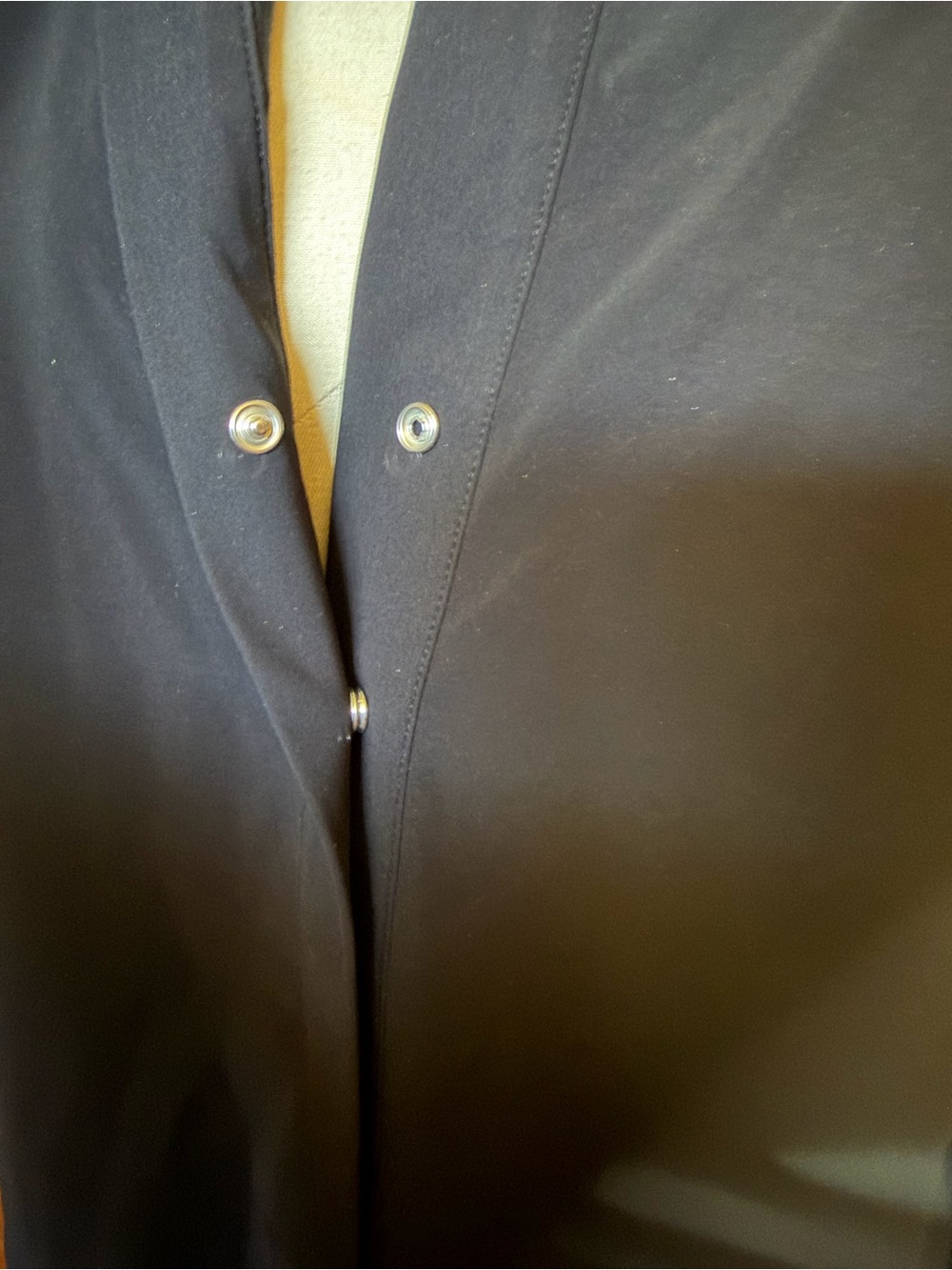 Woman’s ADAY Blouse Black Mandarin Collar Tunic - Picture 5 of 10